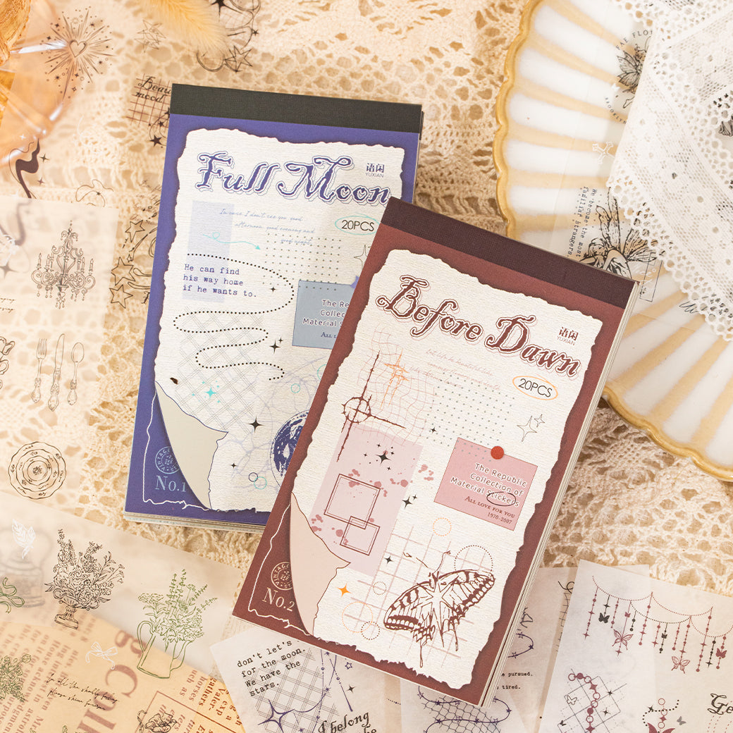 Before Dawn & Full Moon Pre-cut Sticker Book