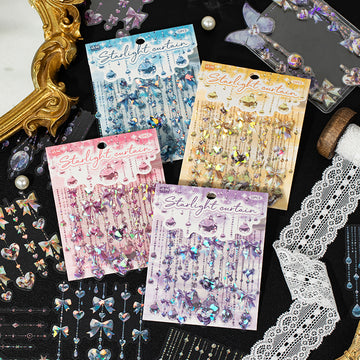 Diamond Pendant Shell Light PET Sticker