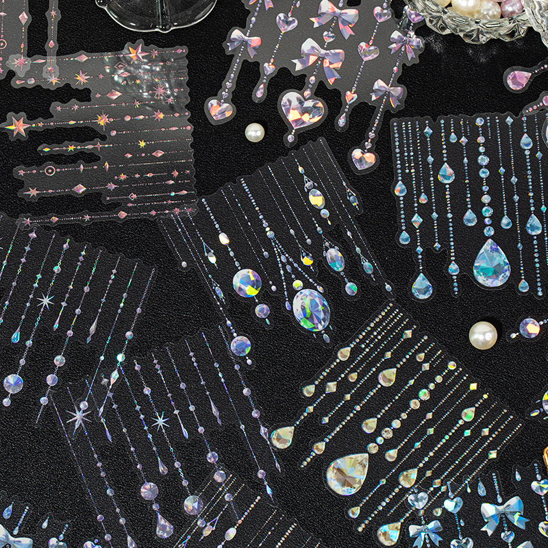 Diamond Pendant Shell Light PET Sticker