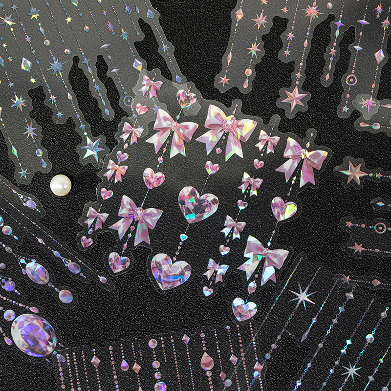 Diamond Pendant Shell Light PET Sticker