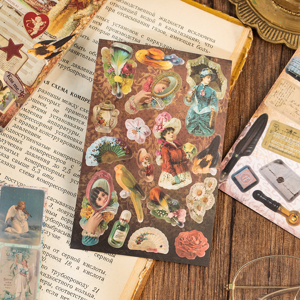 Retro Paradise Pre-cut Sticker Book