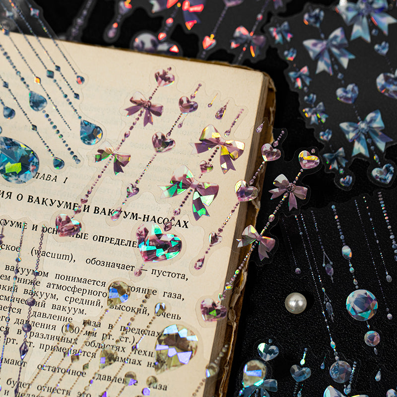 Diamond Pendant Shell Light PET Sticker