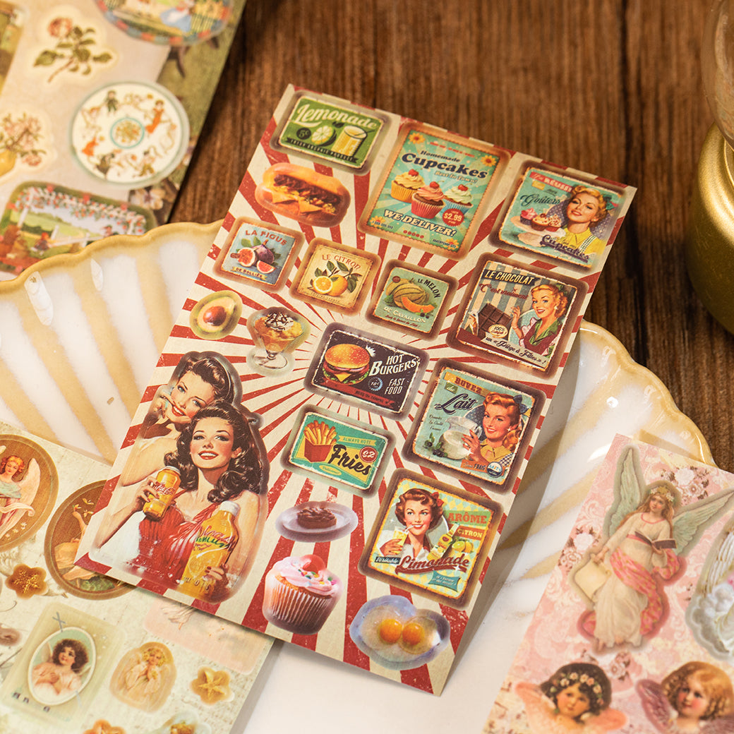 Retro Paradise Pre-cut Sticker Book