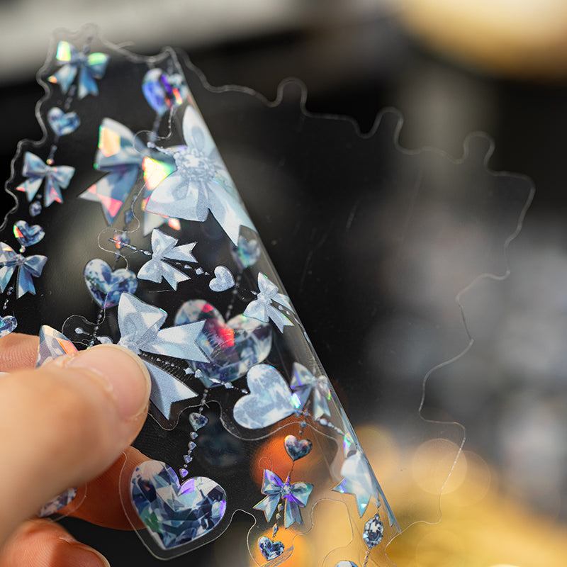 Diamond Pendant Shell Light PET Sticker