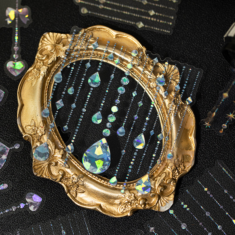 Diamond Pendant Shell Light PET Sticker