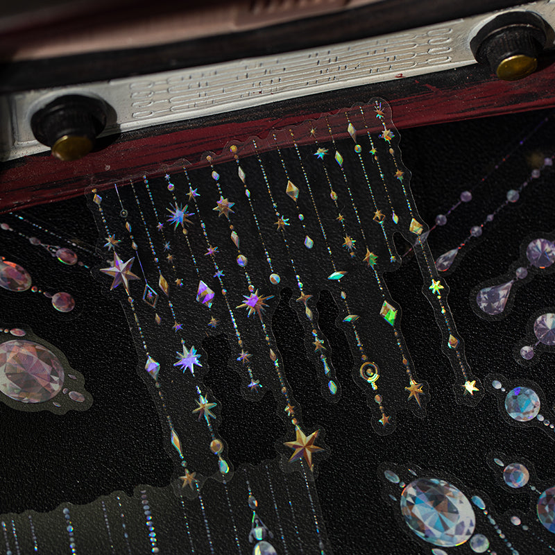 Diamond Pendant Shell Light PET Sticker