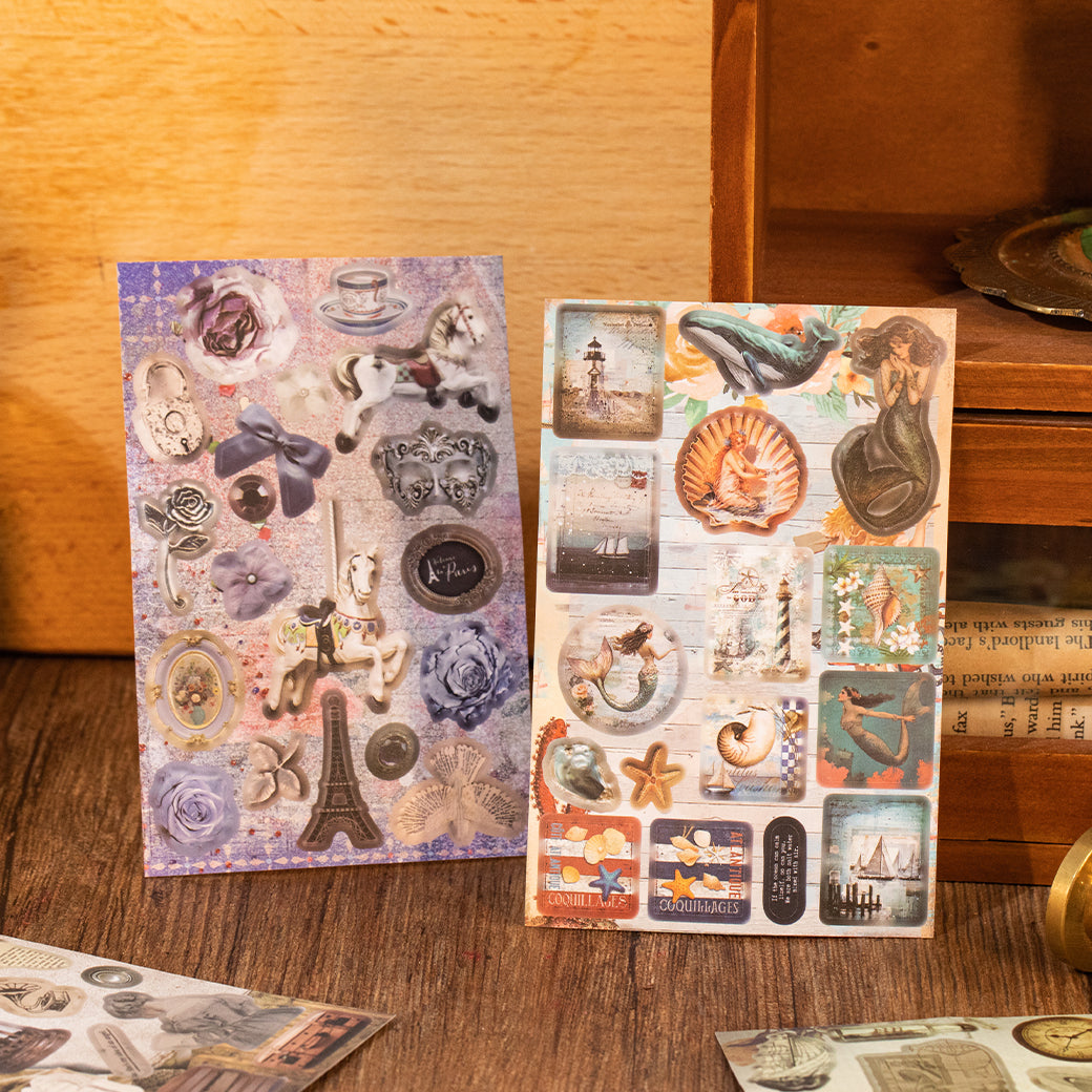 Retro Paradise Pre-cut Sticker Book