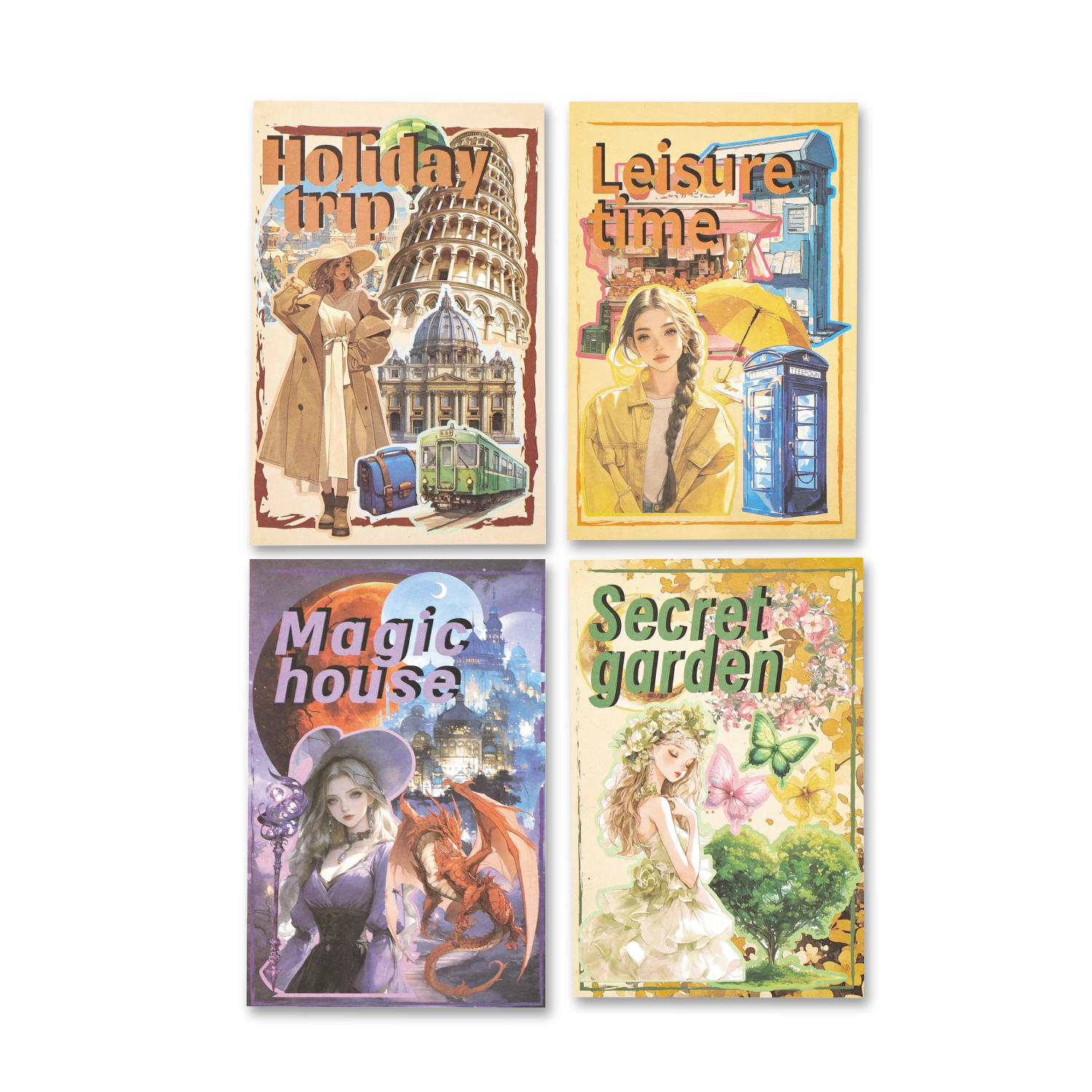 Beautiful Time Series Washi Sticker Book