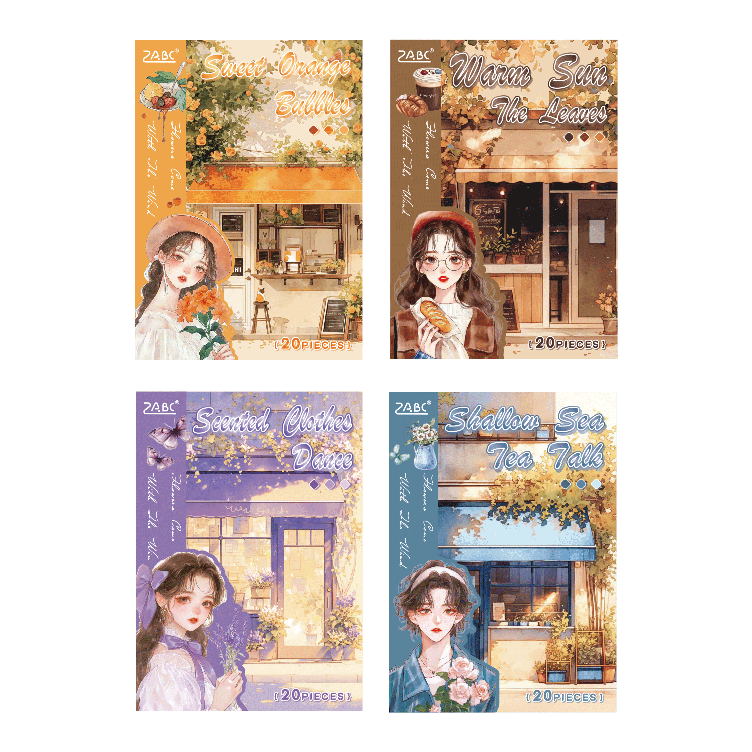 Flowers bring the wind Sticker Book