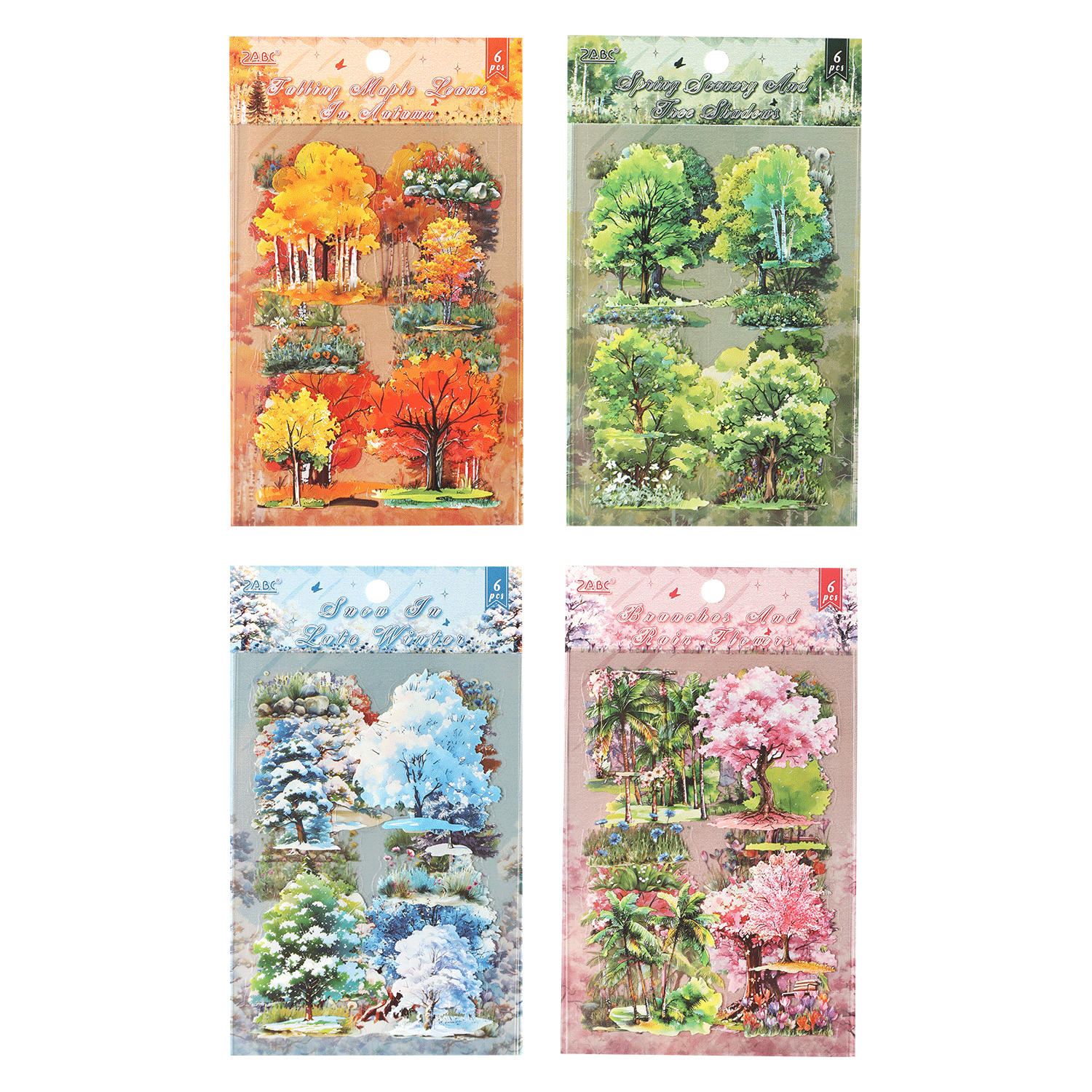 Four Seasons Forest PET Sticker