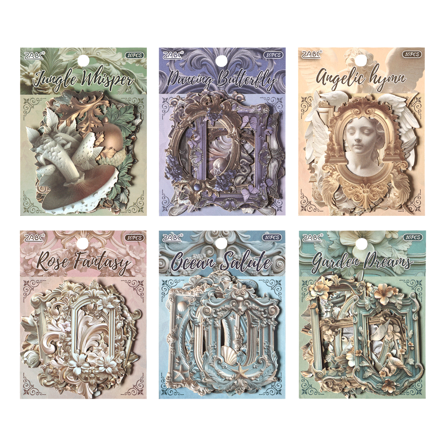 Opulent European Charm Frame Paper Sticker