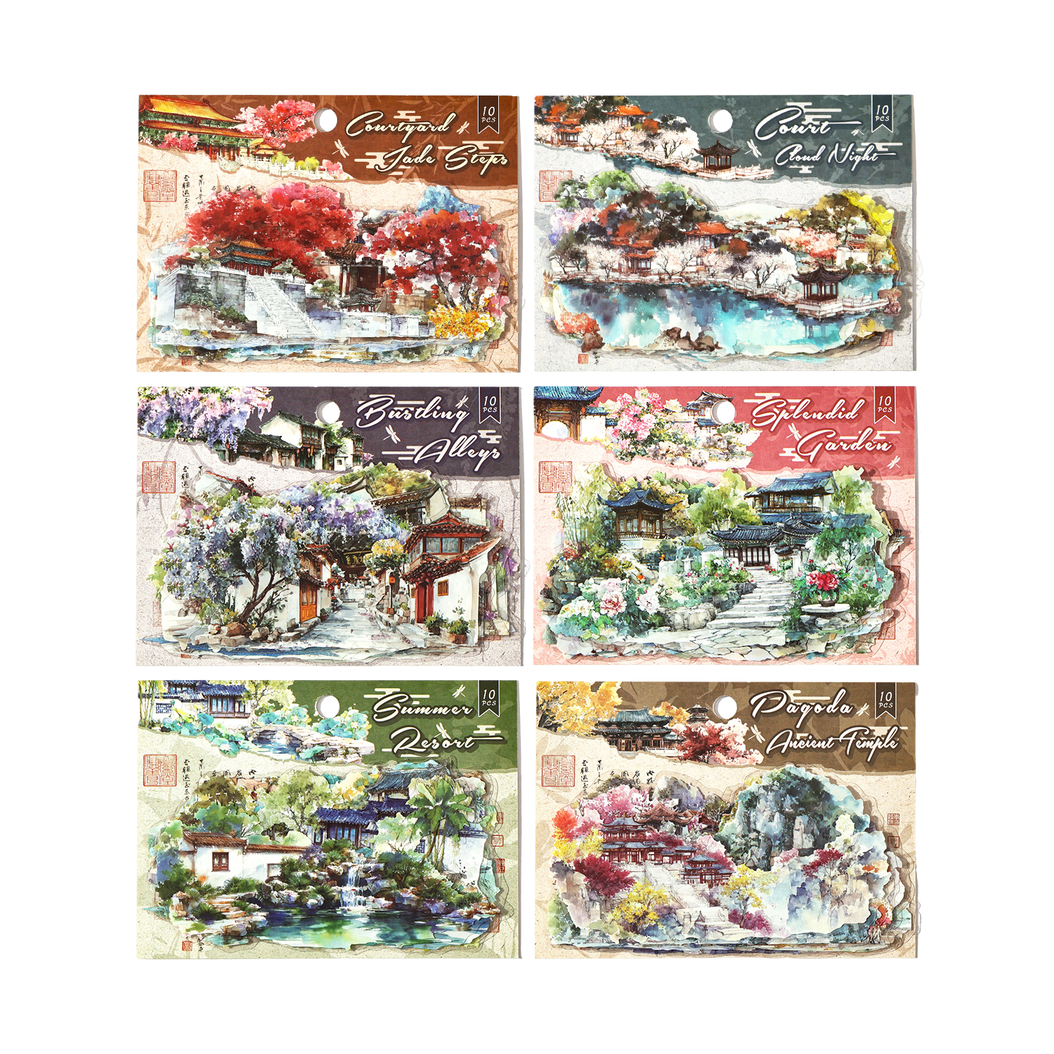 Cloud Court of Ten Provinces PET Sticker