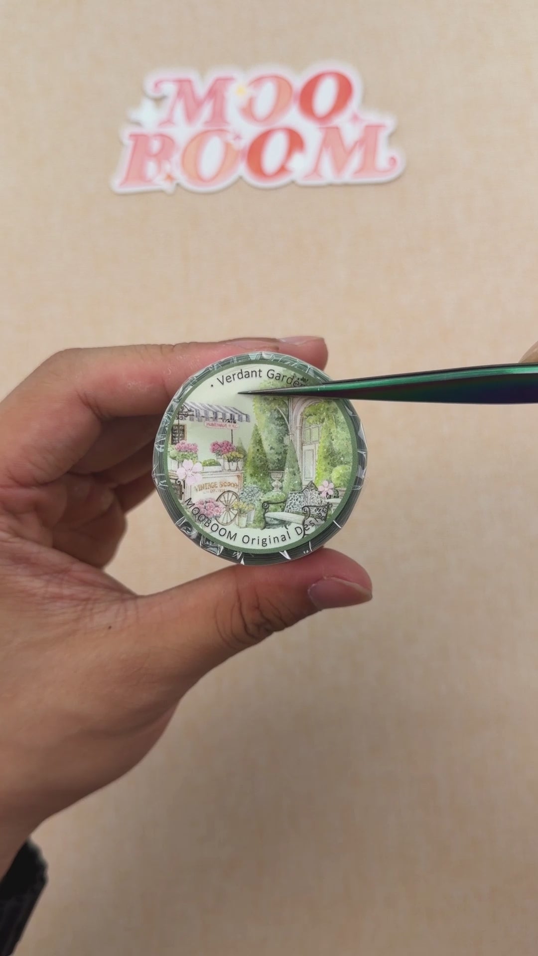 【MOOBOOM】Verdant Garden Pre-cut Landscape PET Tape