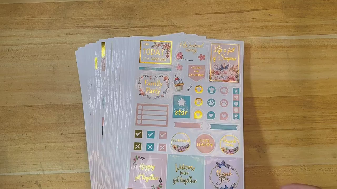 Planner Sticker 1230Pcs