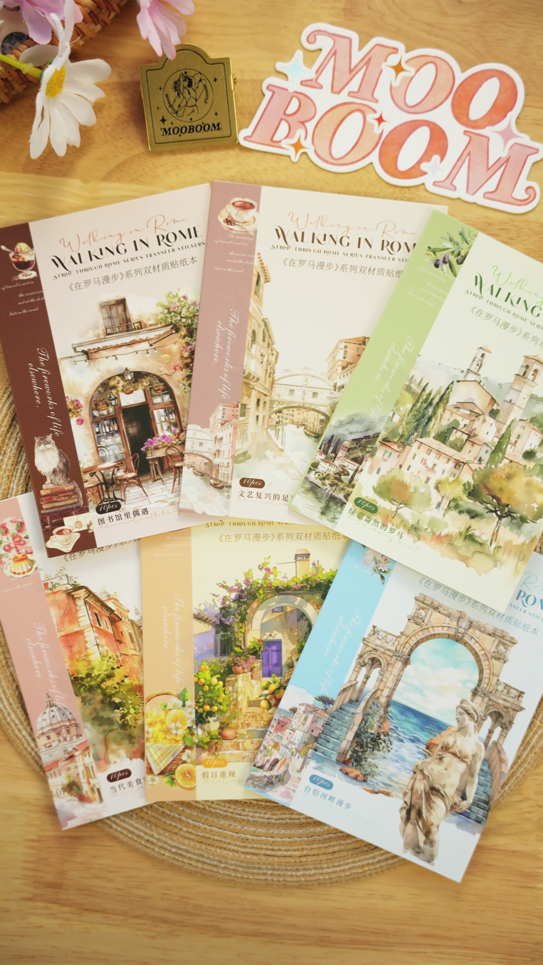 Walking in Rome Sticker Book