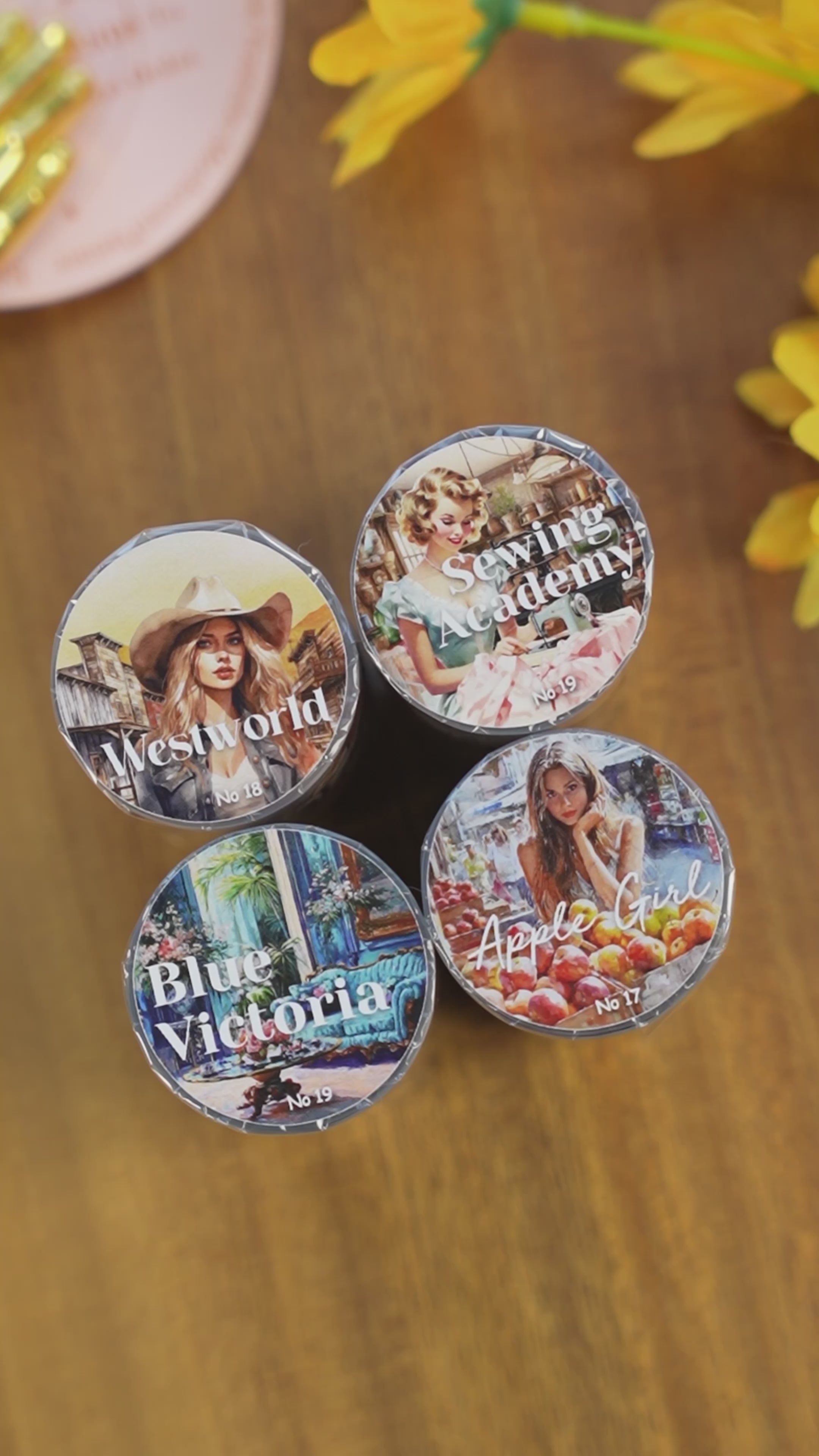 Blue Victoria PET Tape | No.19 |MOOBOOM Design