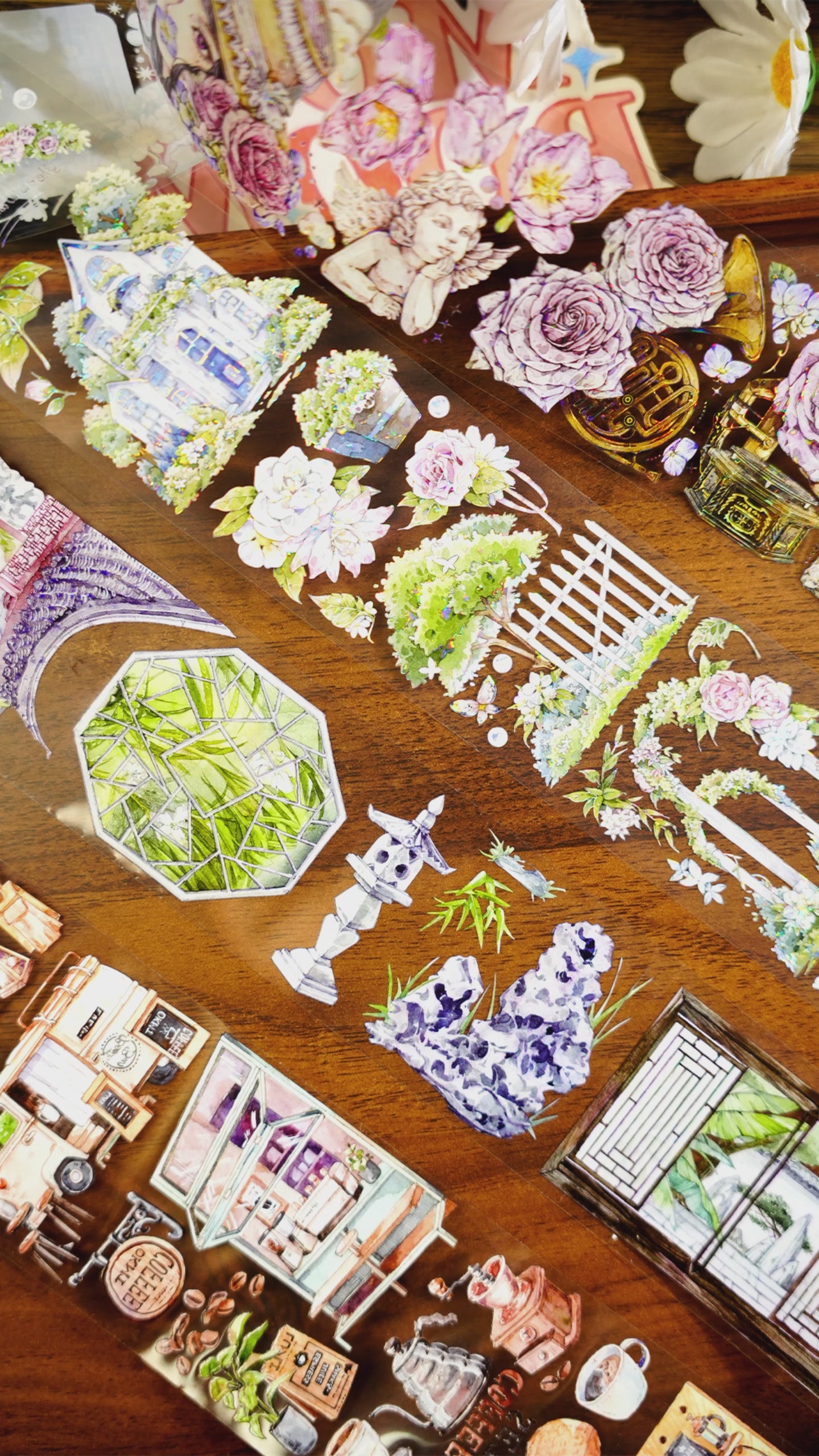 OKTM  Dreams Among Flowers PET Tape (6cm*100cm)