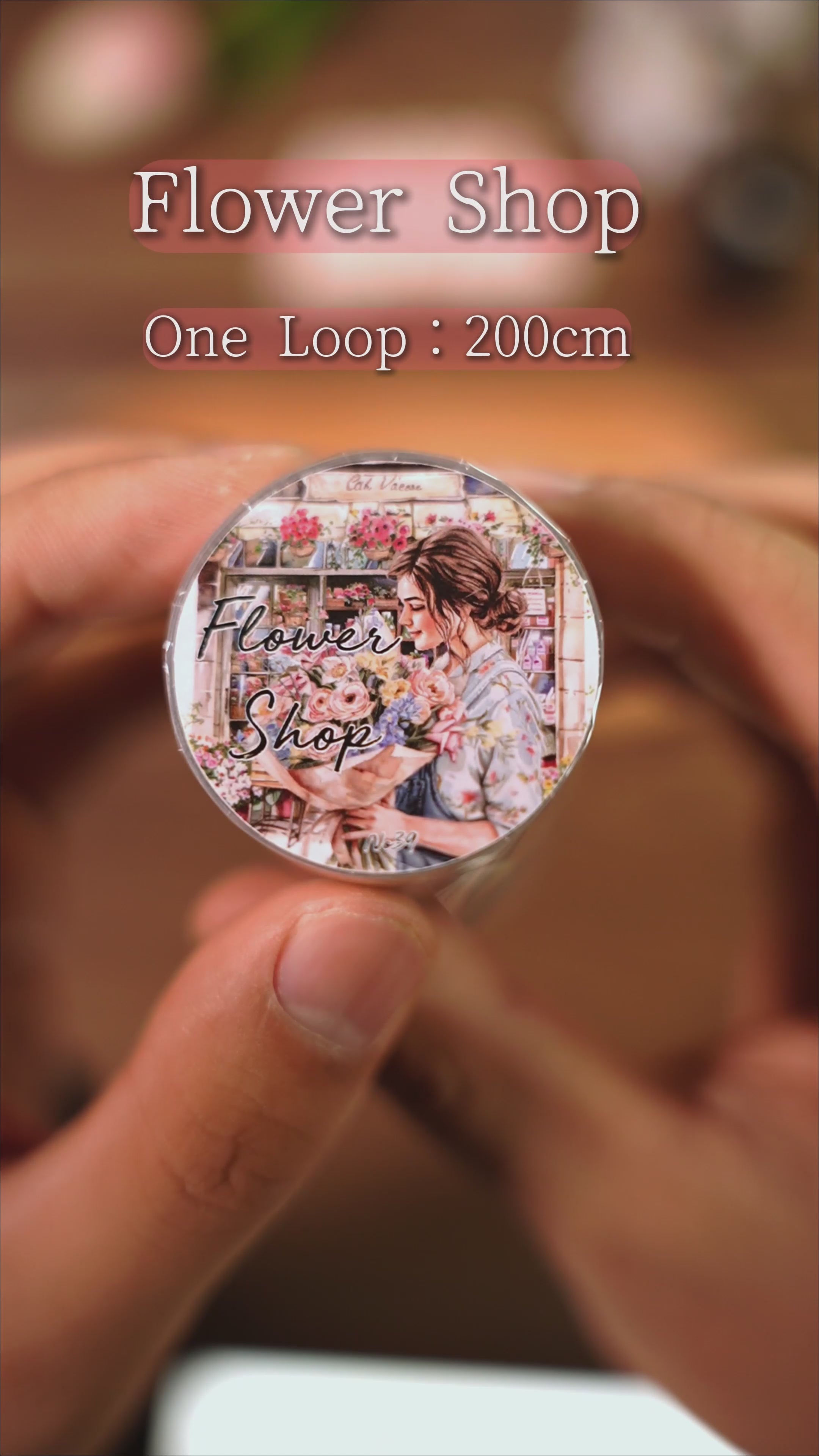 Flower Shop Pre-cut PET Tape | No.39 | MOOBOOM Design