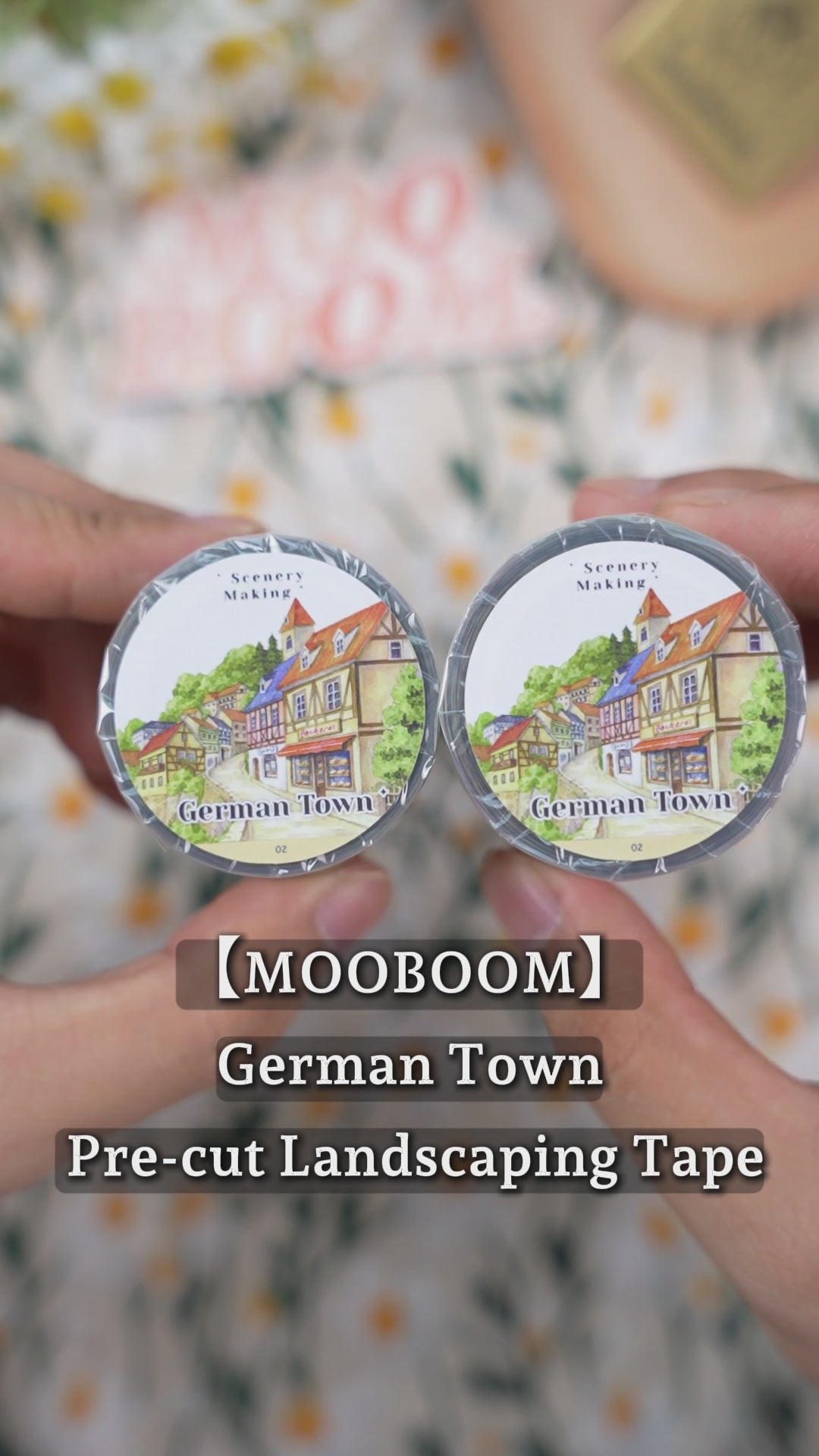 【MOOBOOM】German Town Scenery Pre-cut Landscaping Tape