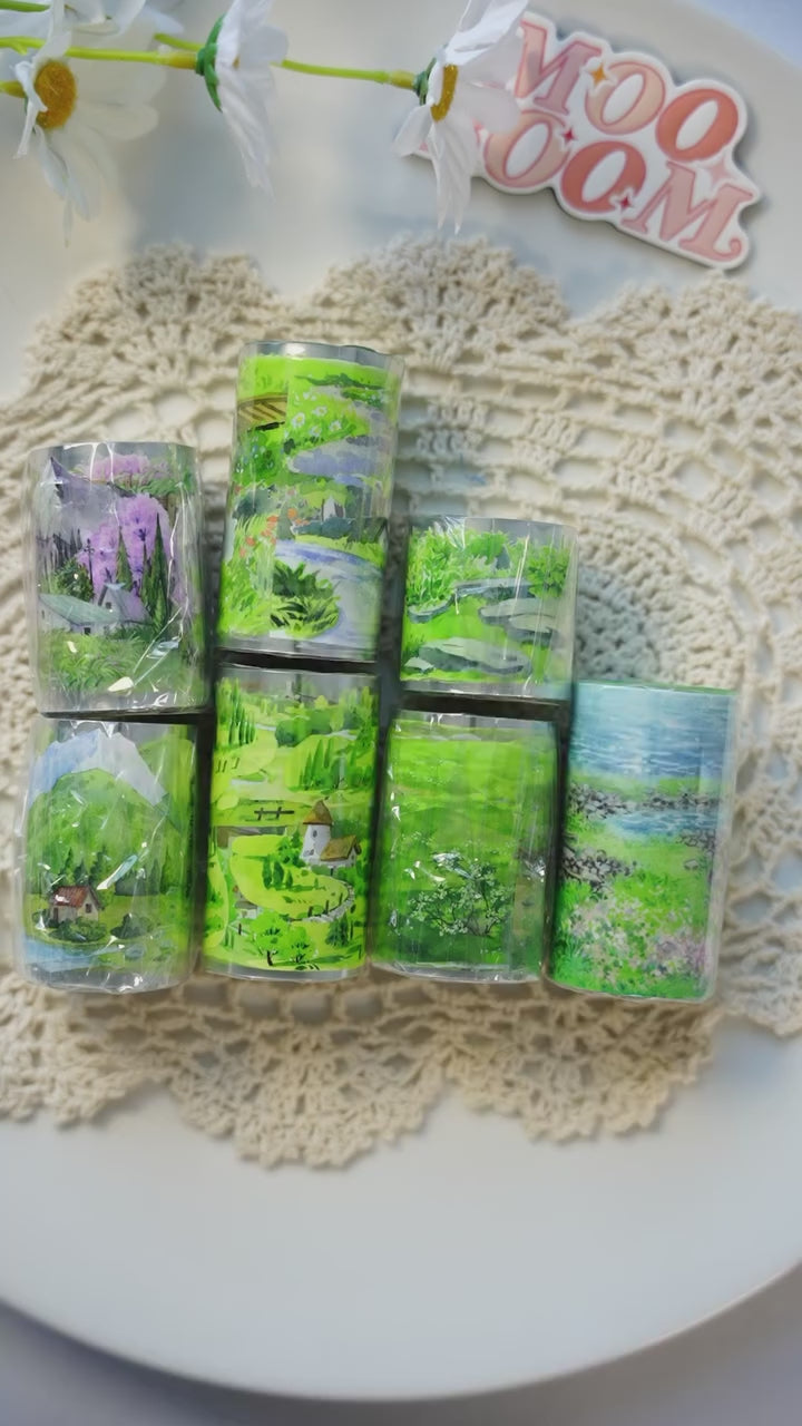 【ZERO】Forest Steppe Landscaping Tape(40 Styles)(Whole Roll Tape)