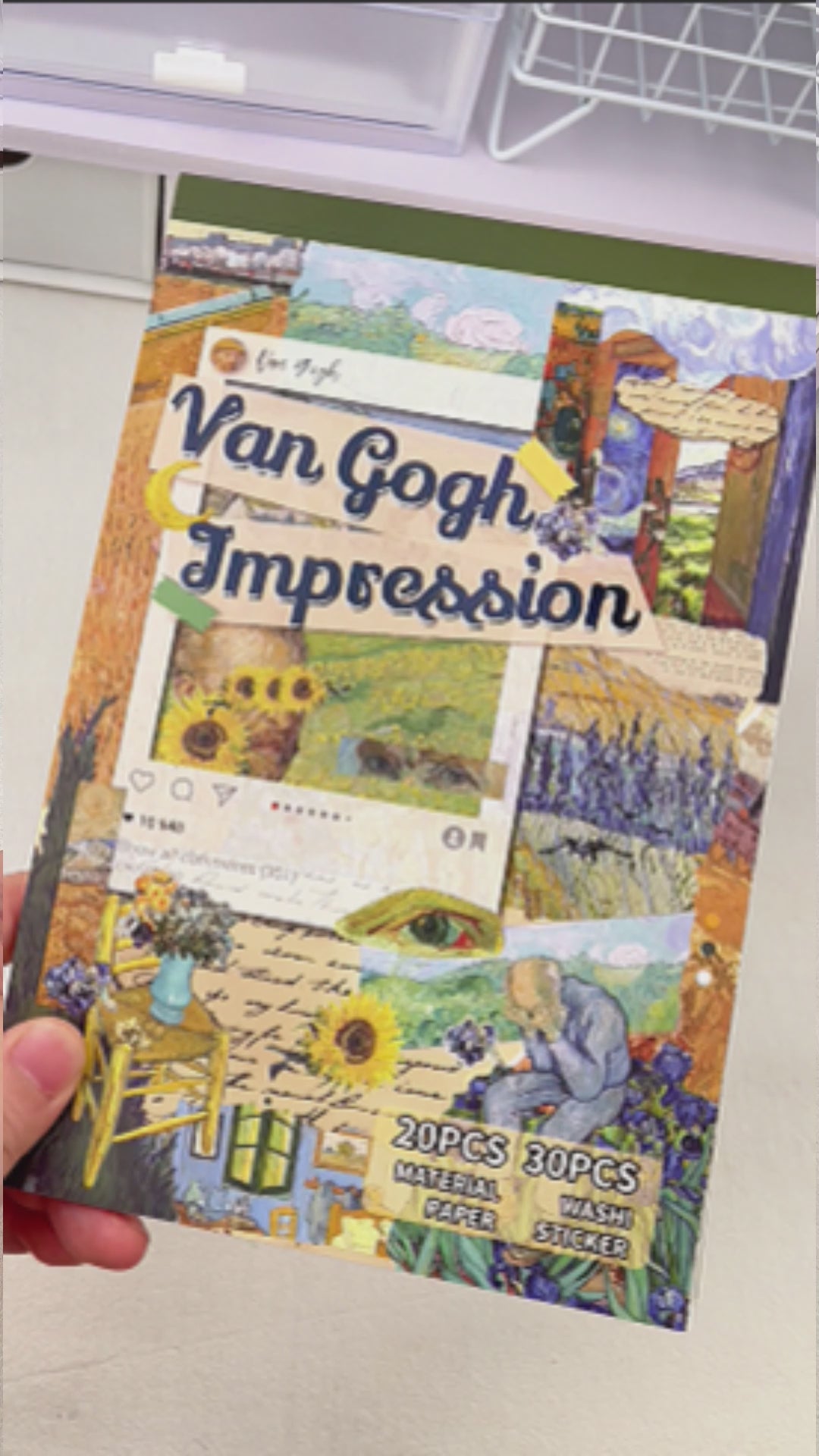Impression of Van Gogh Scrapbooking Book