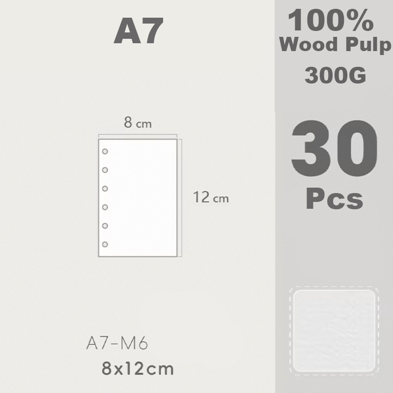300g Fine-Texture Wood Pulp Loose-Leaf Paper | IG Same Style