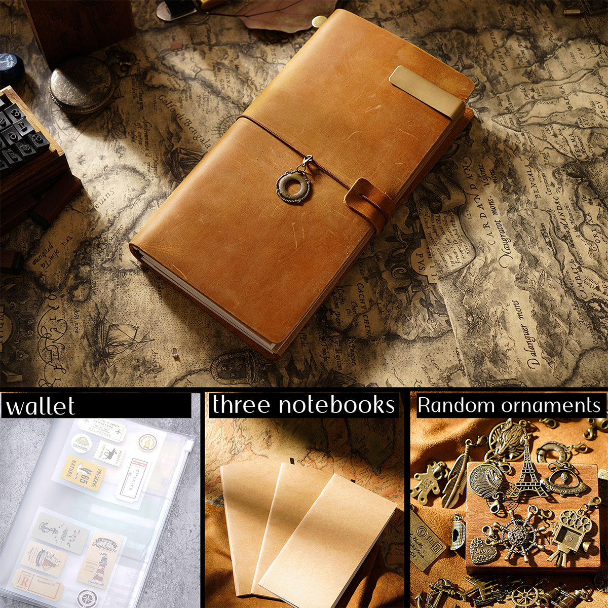 Vintage-Reisenotizbuch