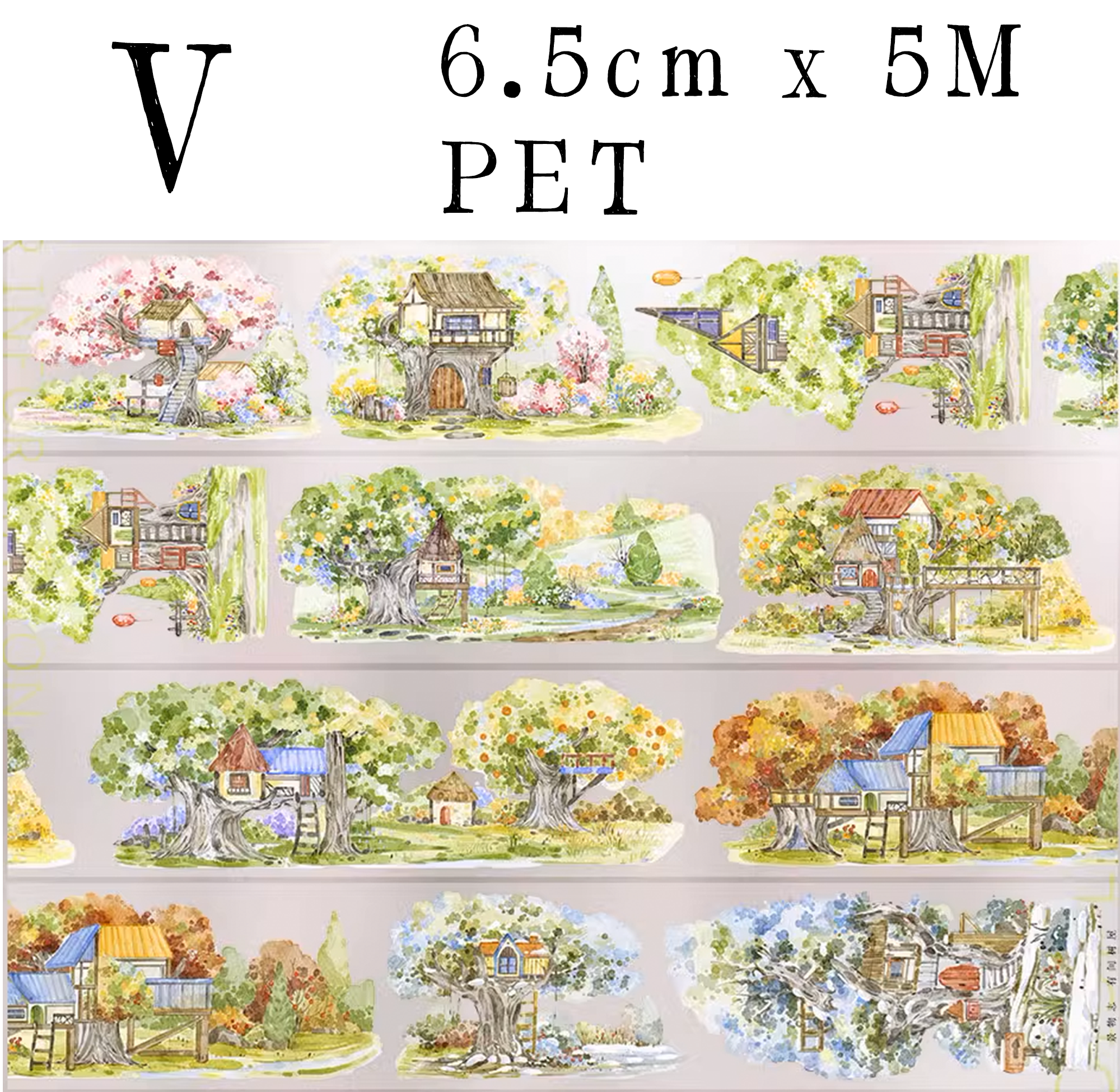 【ZERO】Forest Steppe Landscaping Tape(40 Styles)(Whole Roll Tape)