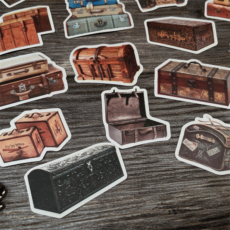 ZX Vintage Suitcase Stickers 18PCS