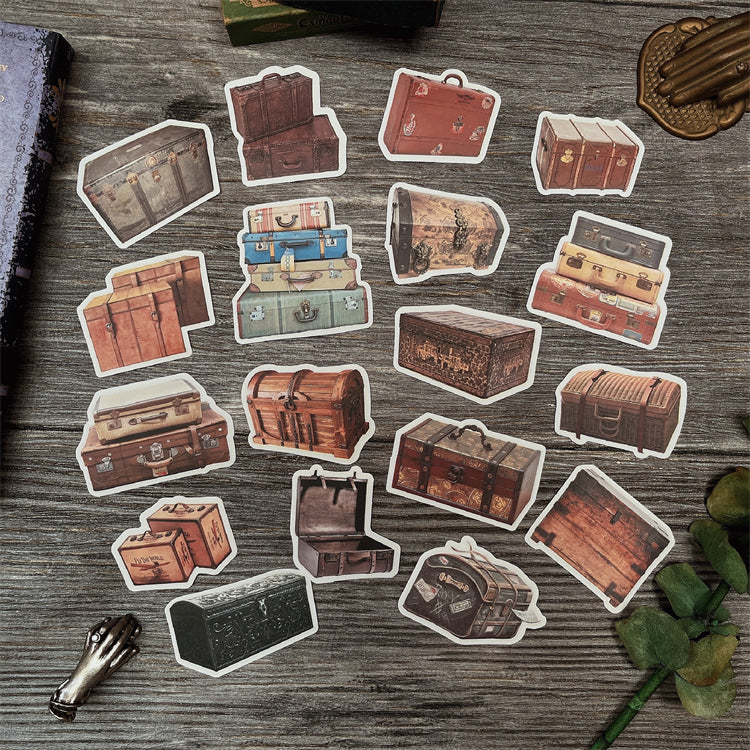ZX Vintage Suitcase Stickers 18PCS
