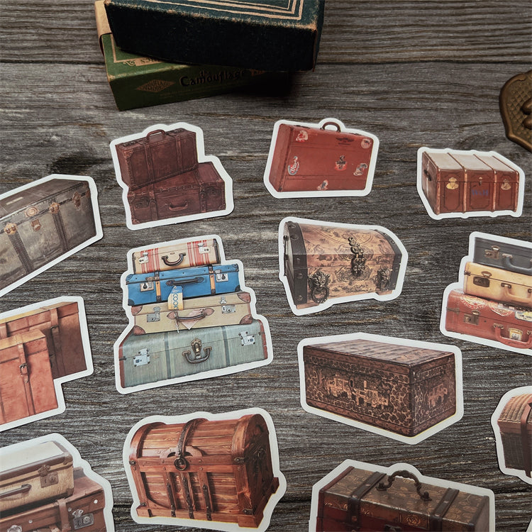 ZX Vintage Suitcase Stickers 18PCS