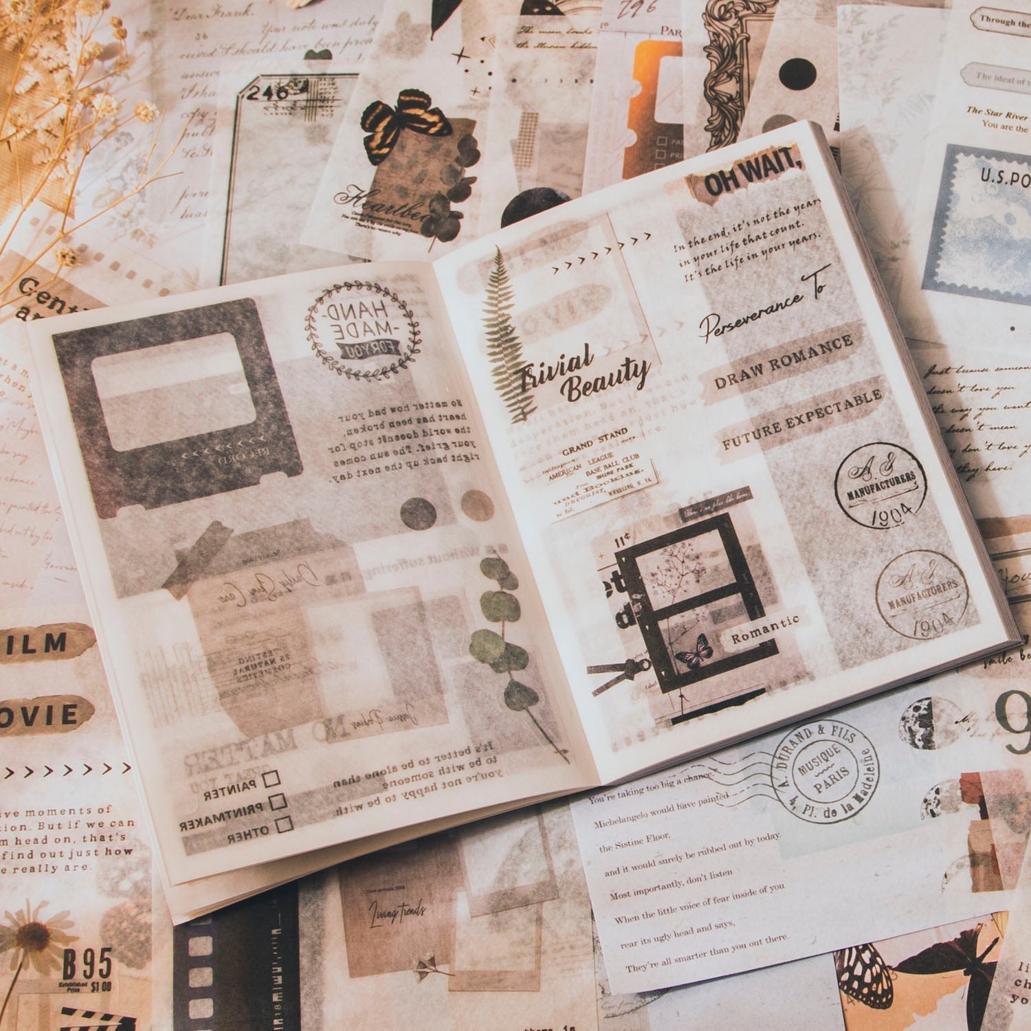 Washi-Stickerbuch 40 Blatt