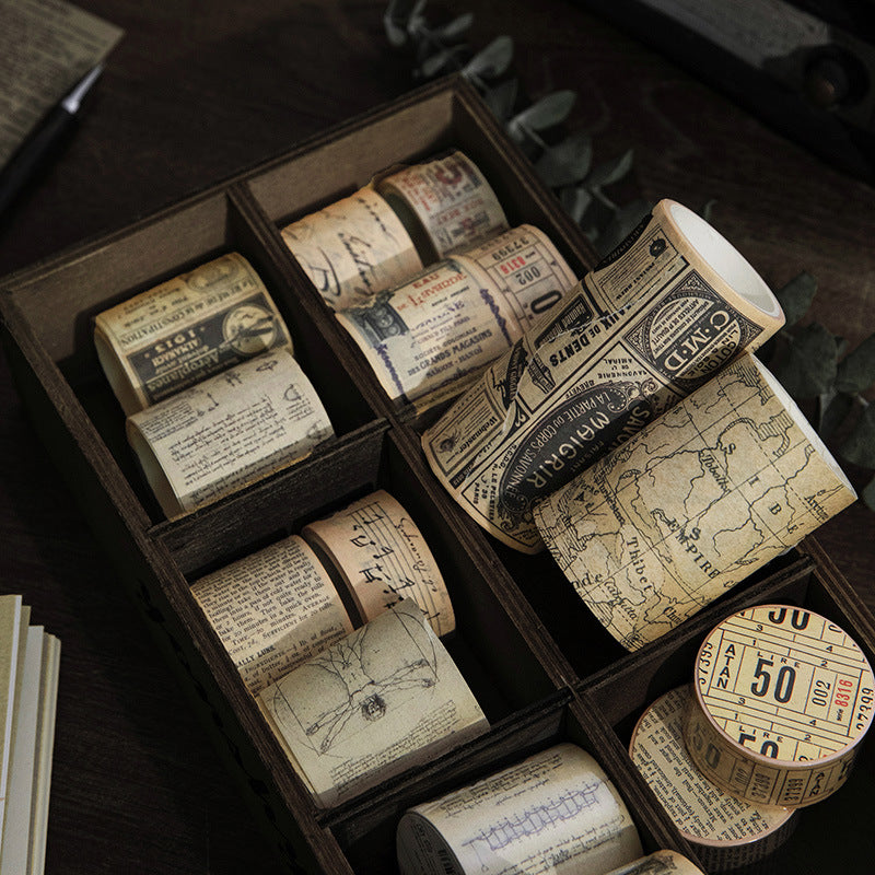 Retro Nostalgic Style Map Creative Washi Tape