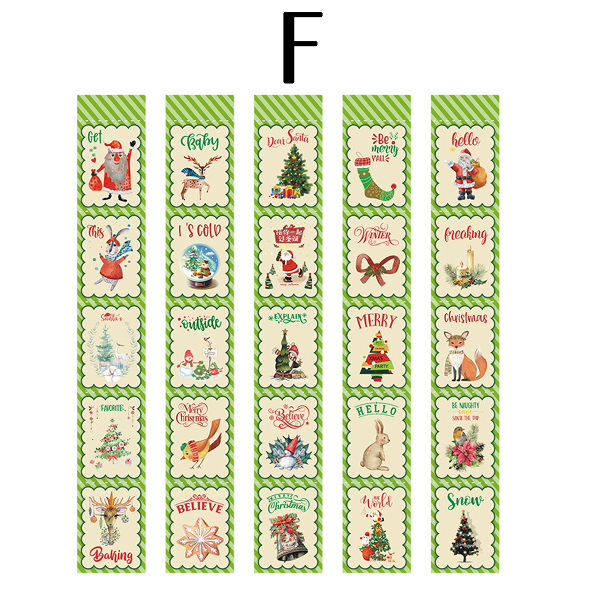 Christmas Adventure Series Long Stickers