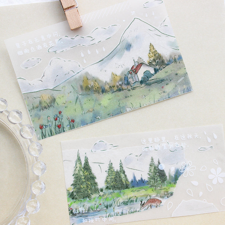 Fields in the morning Washi Tape (5.4cm*142cm)