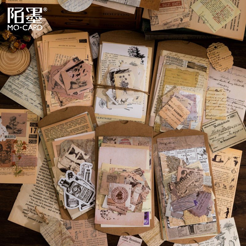 Vintage Collection Room Series Scrapbooking Materials Pack (Paper + Stickers)