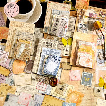 Chapters of Time Series - Vintage Journal Paper 100Pcs