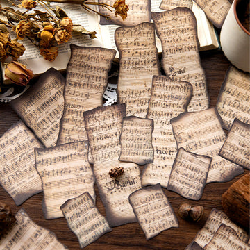 "Time Silhouette " Series Vintage Scrapbook Paper