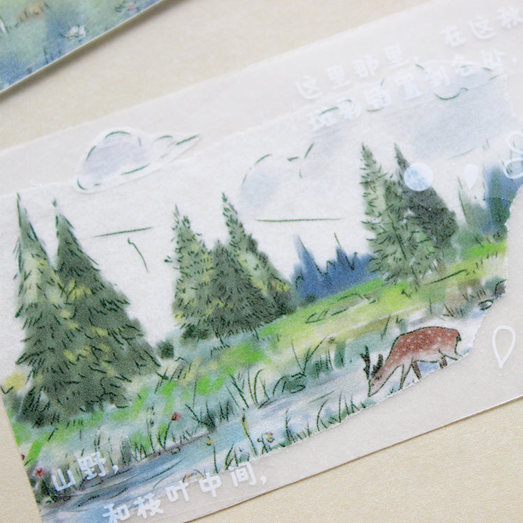 Fields in the morning Washi Tape (5.4cm*142cm)