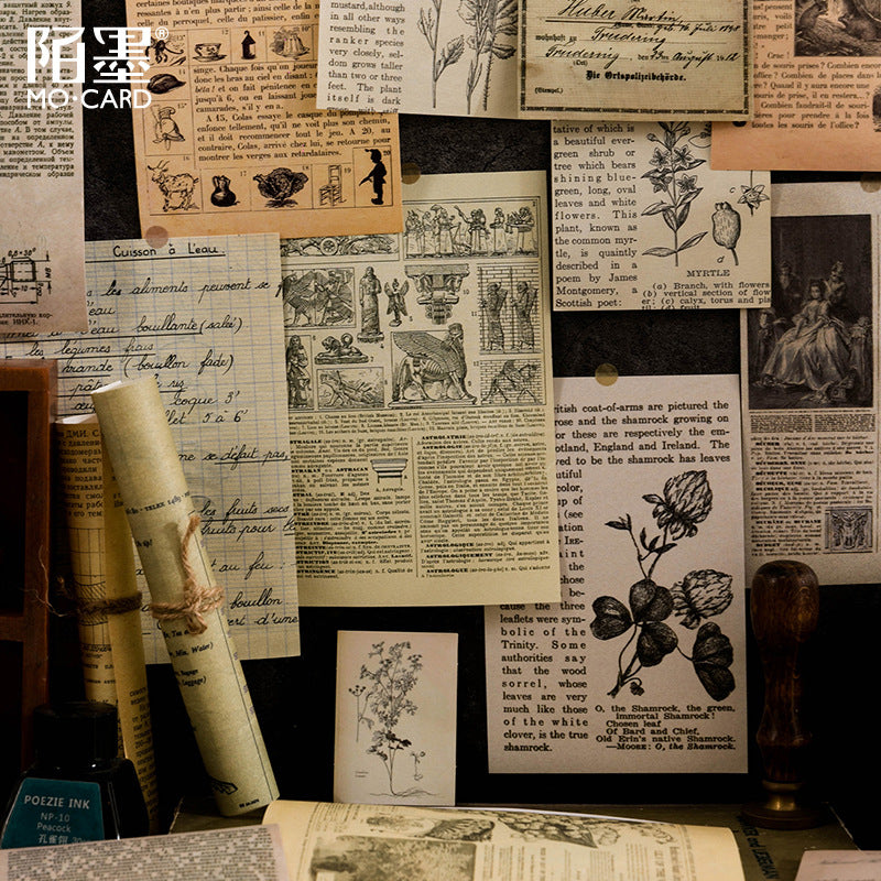 Vintage Collection Room Series Scrapbooking Materials Pack (Paper + Stickers)