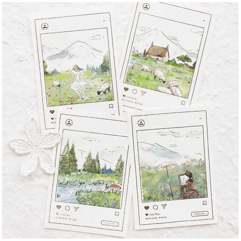 Fields in the morning Washi Tape (5.4cm*142cm)