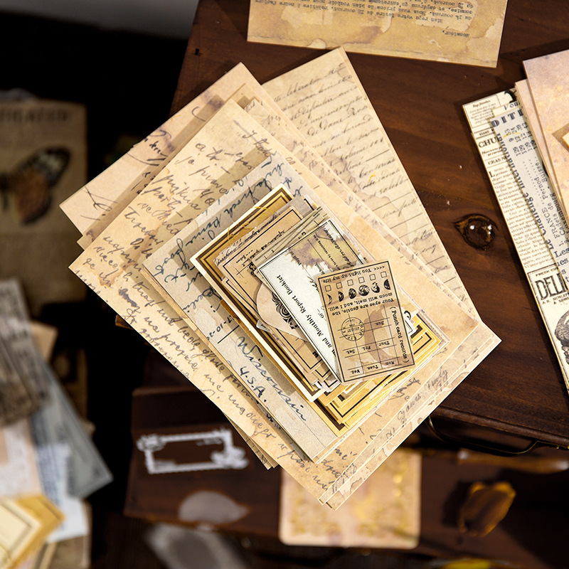 Chapters of Time Series - Vintage Journal Paper 100Pcs