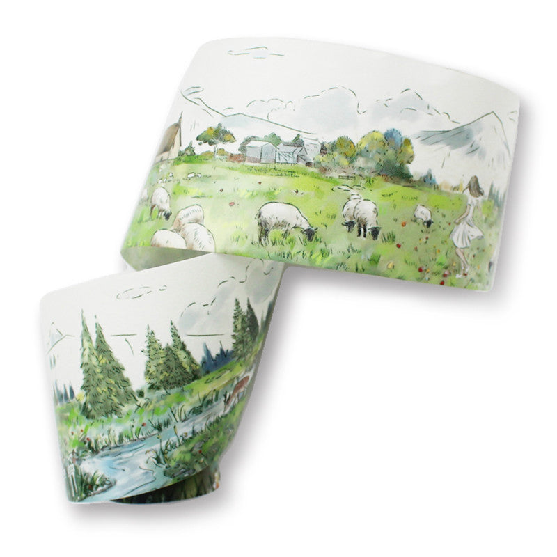 Fields in the morning Washi Tape (5.4cm*142cm)
