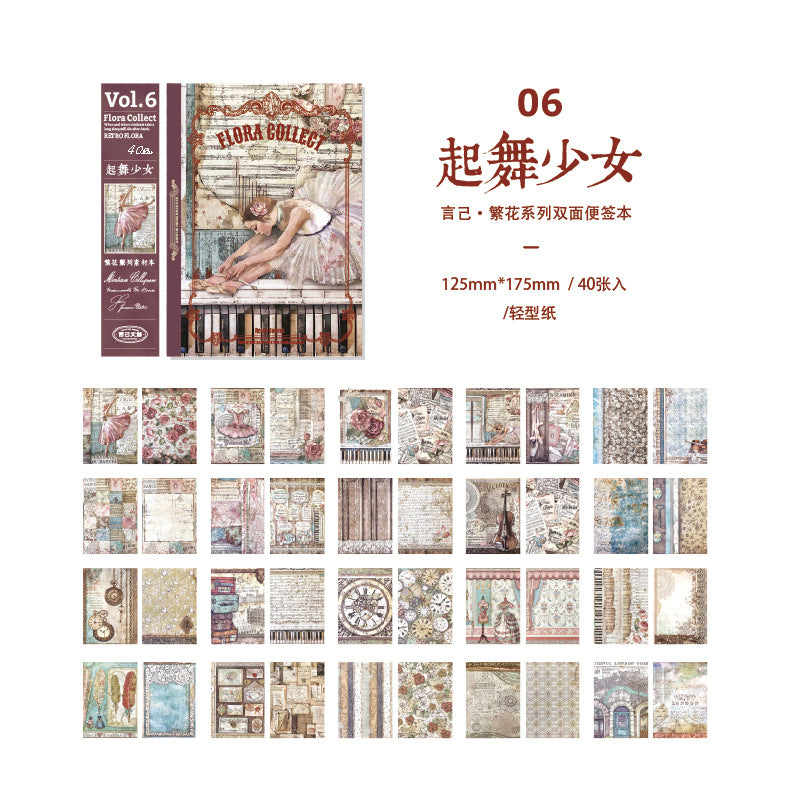  Vintage Wine Red Scrapbook Paper