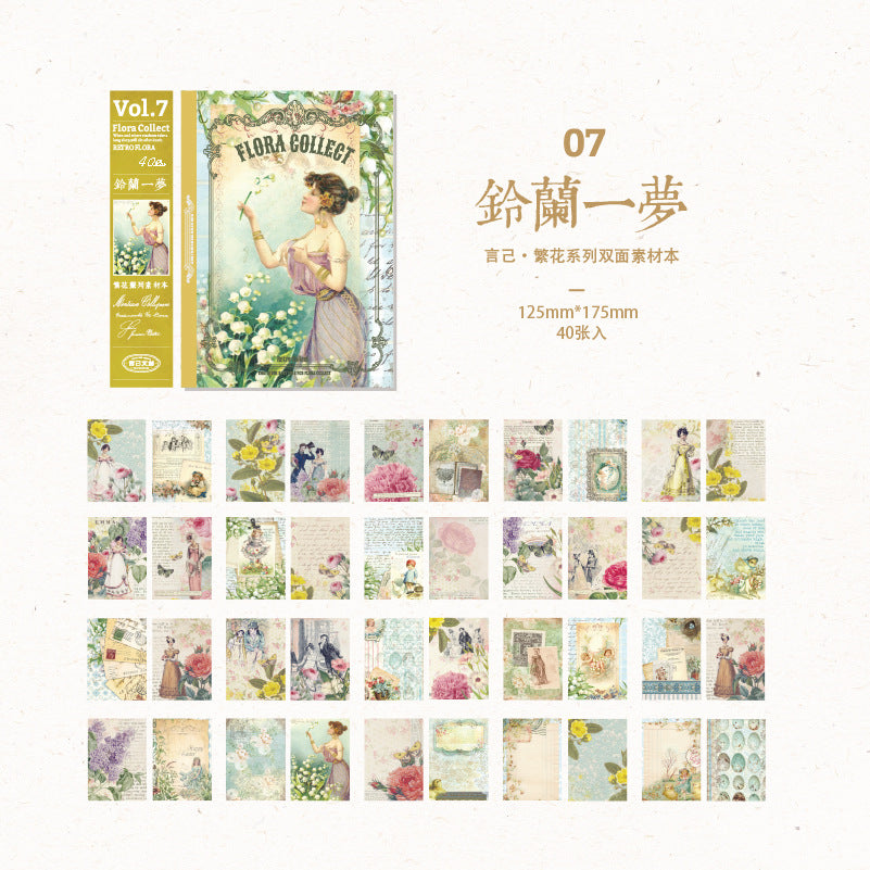 Vintage Yellow Scrapbook Paper