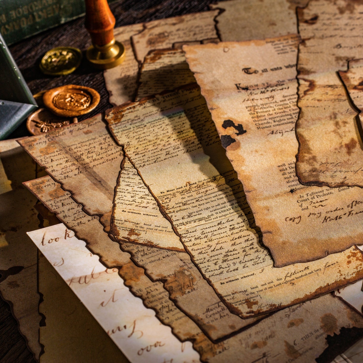 Old Dream Book Series Alien Book Page Scarpbook Paper