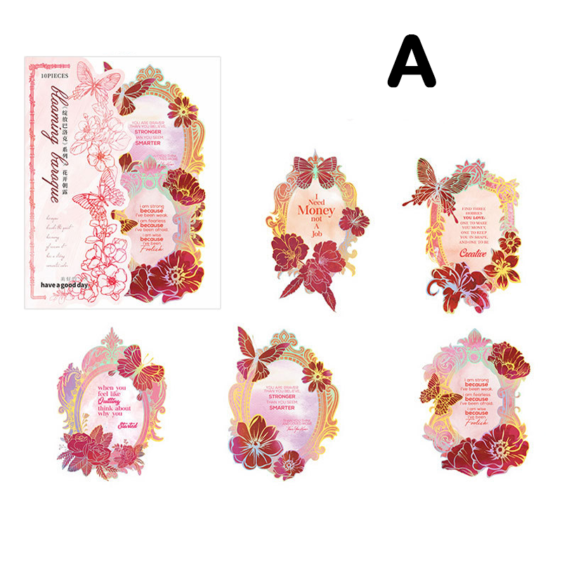 Blooming Baroque Border Stickers