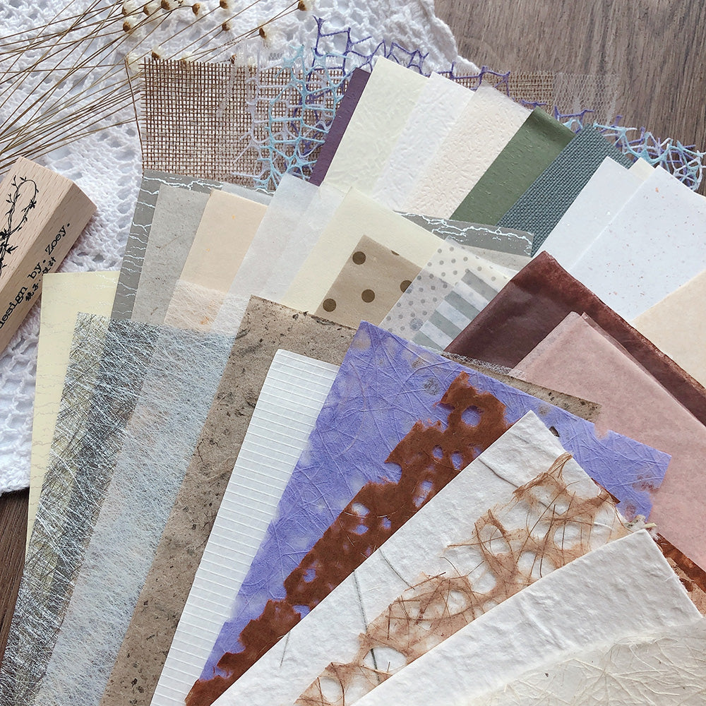 Paquete de papel de álbum de recortes hecho a mano