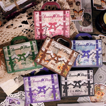 Sewing hand made series sticker