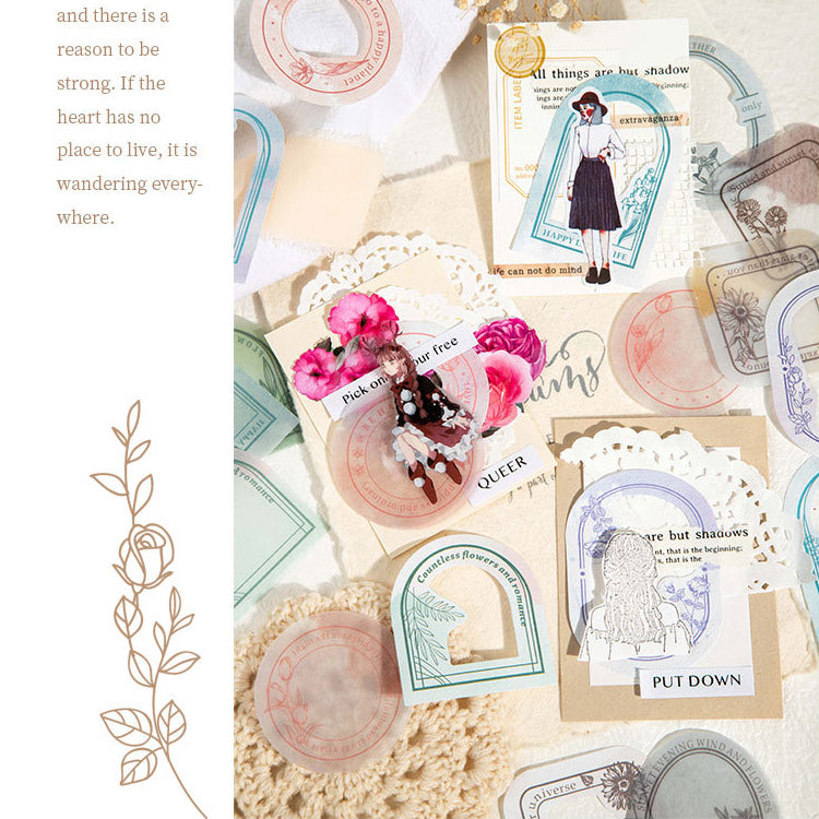 Double-material Ink Feeling Plant Note Paper